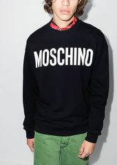 Moschino logo-print cotton sweatshirt