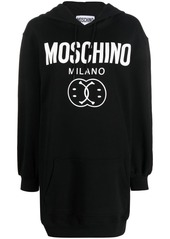 Moschino logo print hooded dress