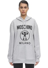 Moschino Logo Print Jersey Sweatshirt Hoodie