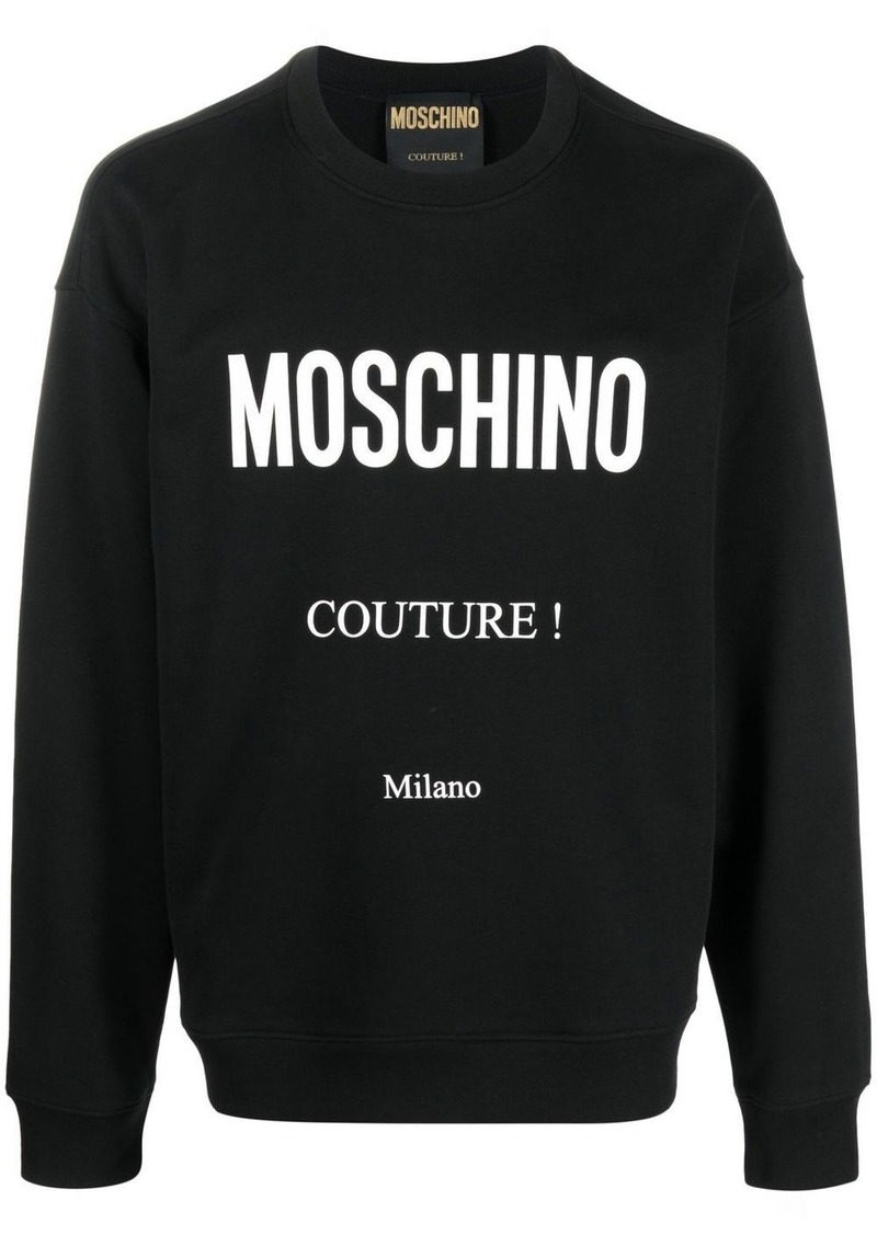 Moschino logo-print jumper