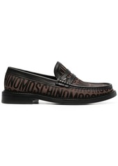 Moschino logo-print loafers