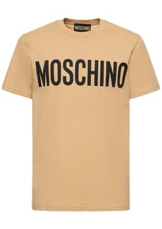 Moschino Logo Print Organic Cotton Jersey T-shirt