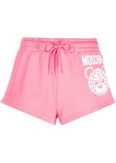 Moschino logo-print organic cotton shorts