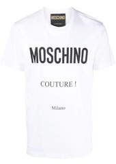 Moschino logo-print organic-cotton T-shirt