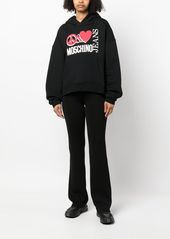 Moschino logo print oversized hoodie