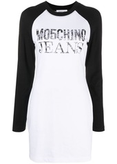 Moschino logo-print raglan T-shirt dress