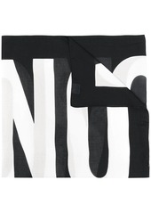 Moschino logo-print scarf