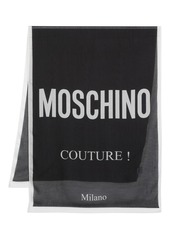 Moschino logo-print scarf