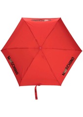 Moschino logo-print six-panel umbrella