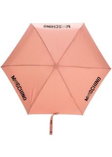Moschino logo-print six-panel umbrella