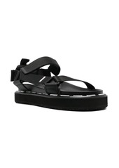 Moschino logo-print slingback sandals