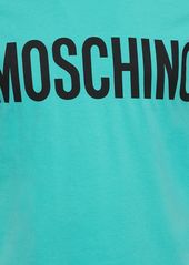 Moschino Logo Print Stretch Cotton Jersey T-shirt