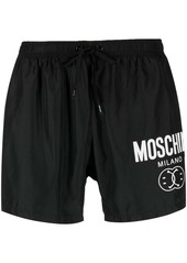Moschino logo print swim shorts