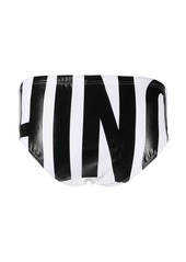 Moschino logo-print swimming trunks