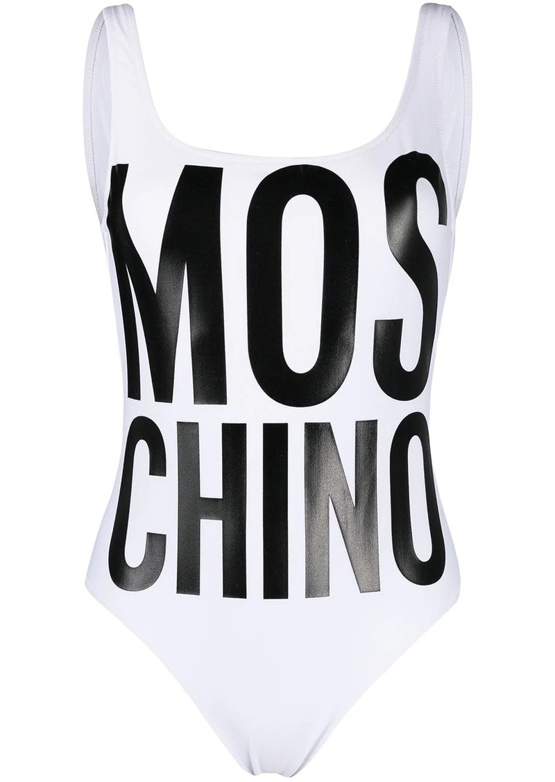 Moschino logo-print swimsuit