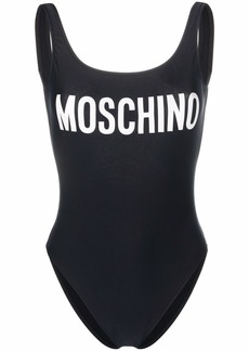 Moschino logo-print swimsuit