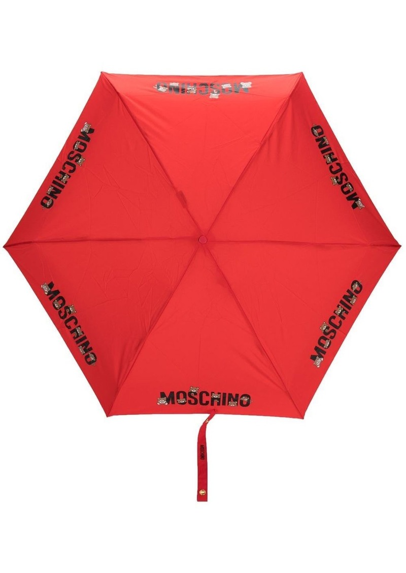 Moschino logo-print umbrella