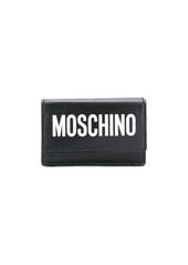 Moschino logo print wallet