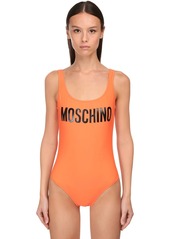 Moschino Logo Printed One Piece Swimsuit