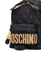 Moschino Logo Quilted Mini Backpack