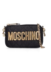 Moschino Logo Quilted Shoulder Bag