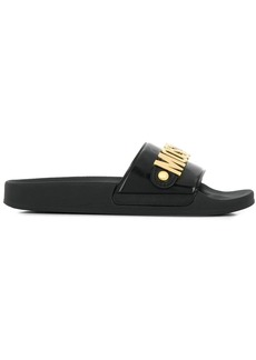 Moschino logo sandals