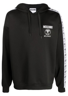 Moschino logo-tape hoodie