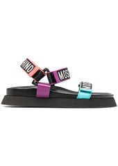 Moschino logo-tape sandals