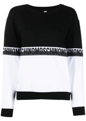 Moschino logo-tape sweatshirt