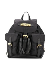 Moschino logo tassel backpack