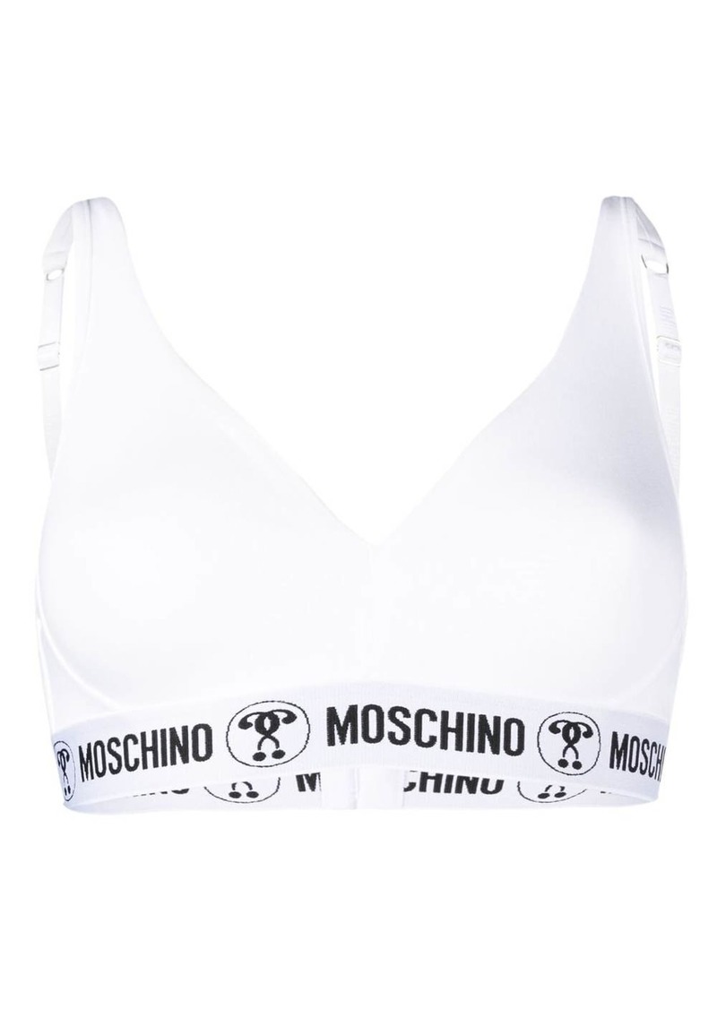 Moschino logo-underband bra