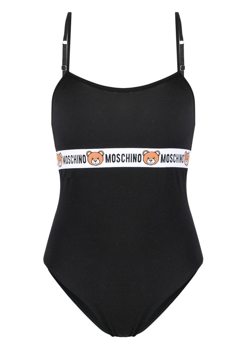 Moschino logo-underband stretch bodysuit