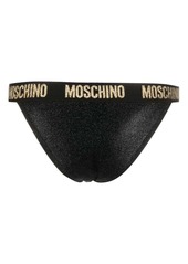 Moschino logo-waistband bikini briefs