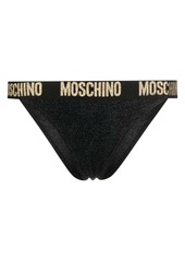 Moschino logo-waistband bikini briefs