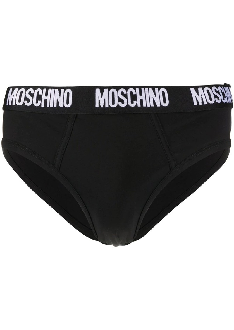 Moschino logo-waistband briefs