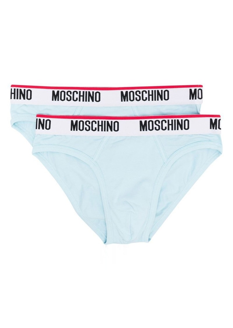 Moschino logo-waistband briefs