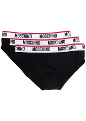 Moschino logo-waistband three-pack briefs