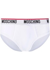 Moschino logo-waistband three-pack briefs