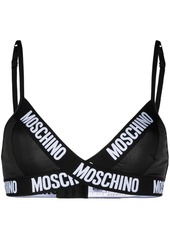 Moschino logo-wrap triangle bra