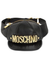 Moschino Macro Hat Leather Belt Bag