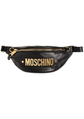 Moschino Macro Logo Leather Belt Bag