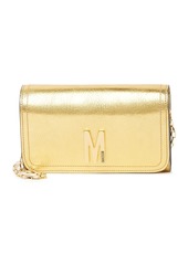 Moschino Metallic Flap Crossbody Bag