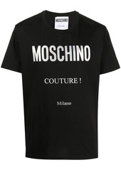 Moschino metallic logo print T-shirt