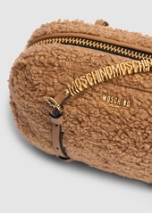 Moschino Mini Soft Lettering Shearling Bag