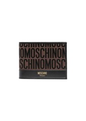 Moschino monogram logo stamp bi-fold wallet