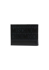 Moschino monogram logo stamp bi-fold wallet