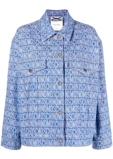 Moschino monogram-print denim jacket