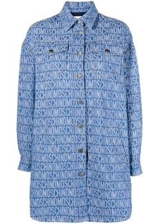 Moschino monogram-print shirt dress
