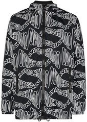 Moschino logo-print shell jacket