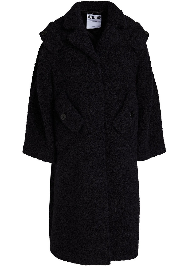 Moschino - Alpaca-blend bouclé coat - Black - IT 40